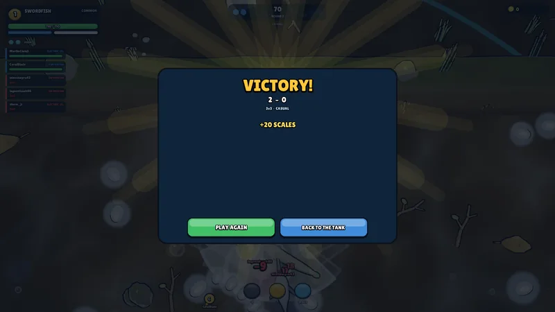 A 3v3 versus victory.